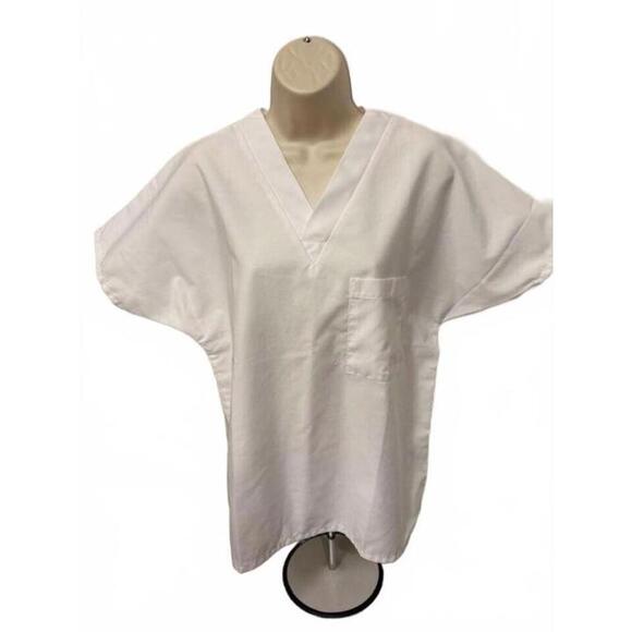 365 WORKWEAR Tops - 365 WORKWEAR WOMENS SCRUB TOP SMALL WHITE
